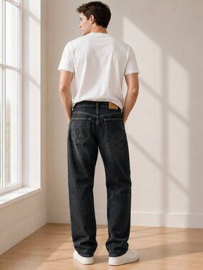 Calvin Klein Jeans Men’s 34 Relaxed Straight Dark Wash Denim 34x33